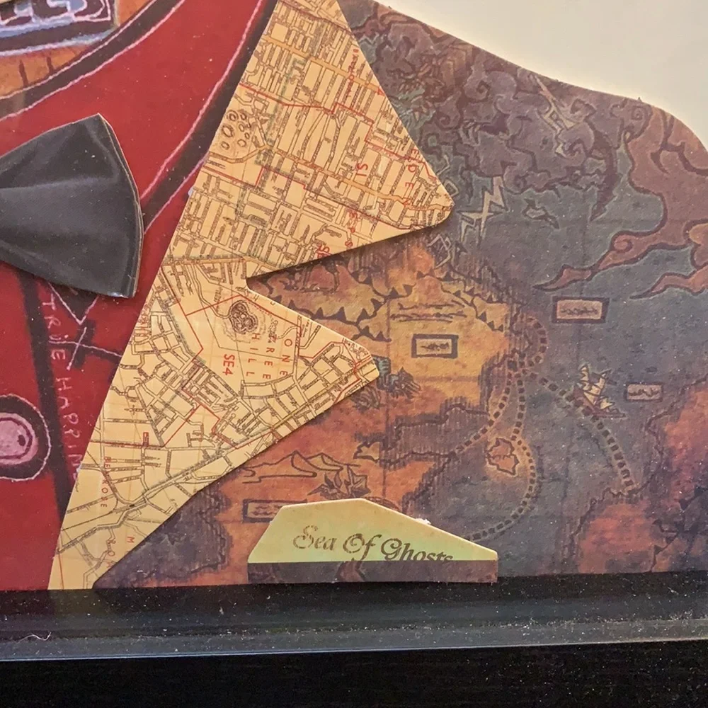 Empire Art Direct Funky Cat 2 Dimensional Paper Collage - Picture 7 of 7